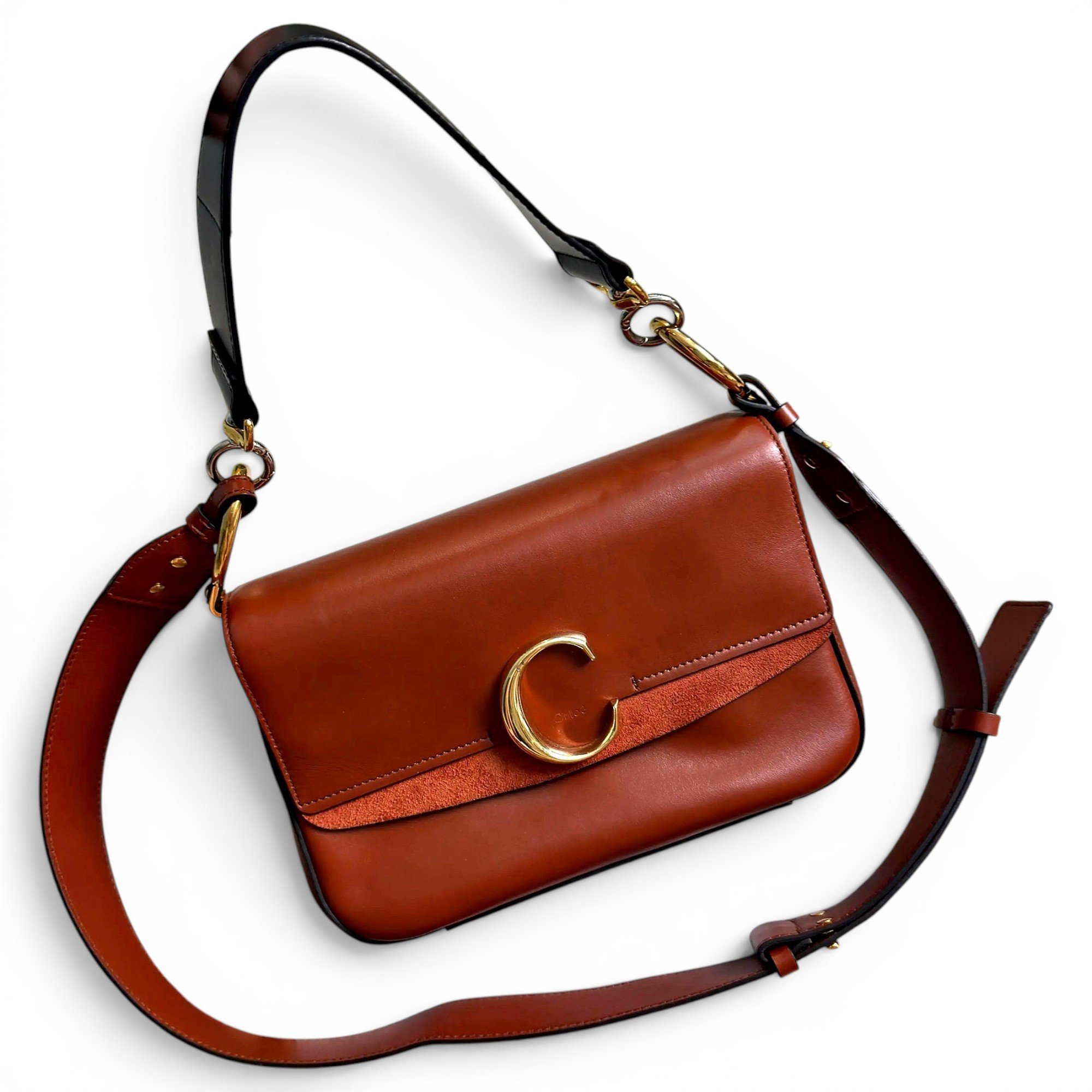C leather handbag