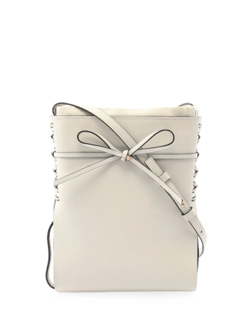 2000s Ikebana whipstitch shoulder bag