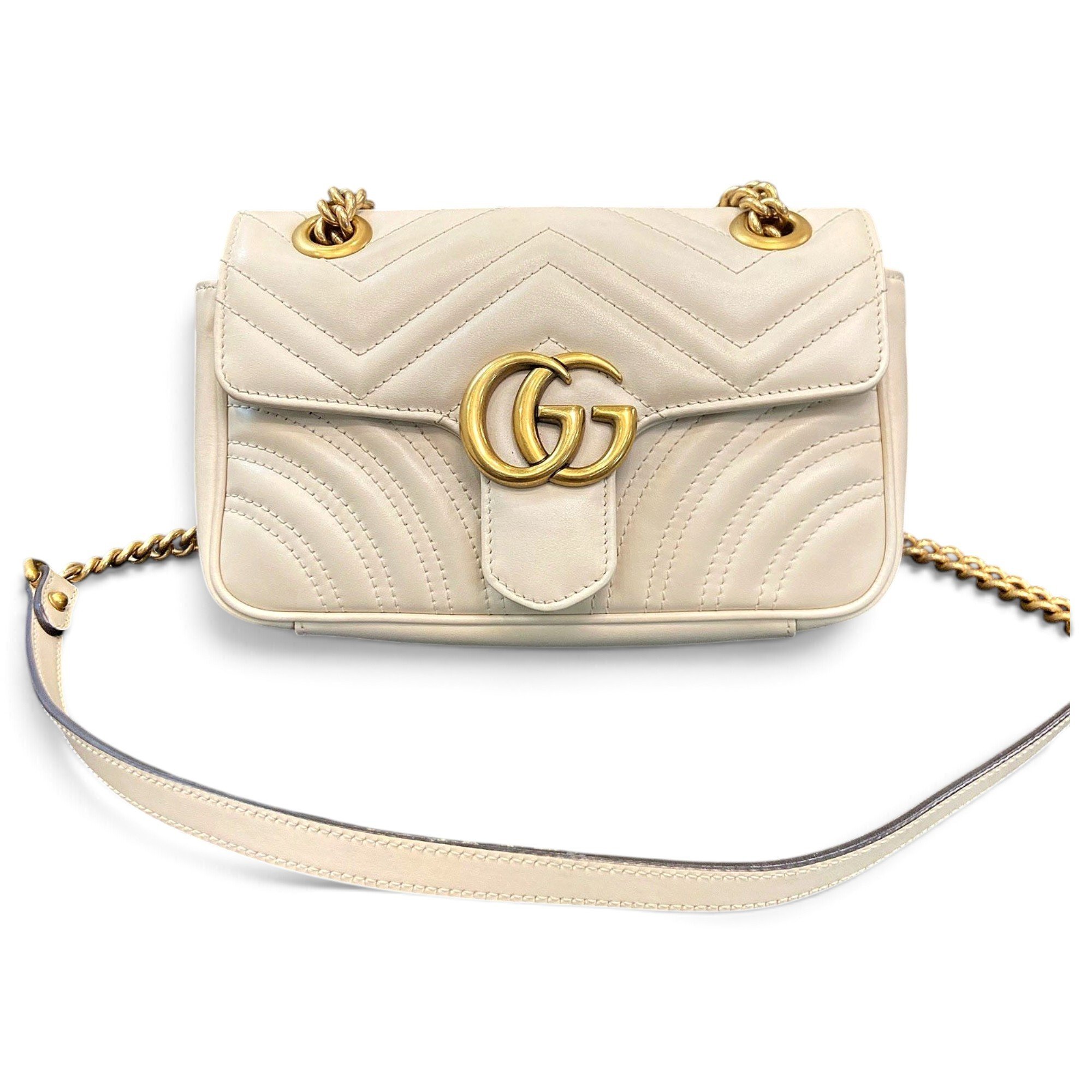 GG Marmont Flap leather handbag