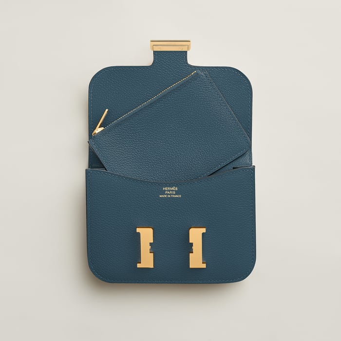 Bleu De Prusse Constance Slim Wallet