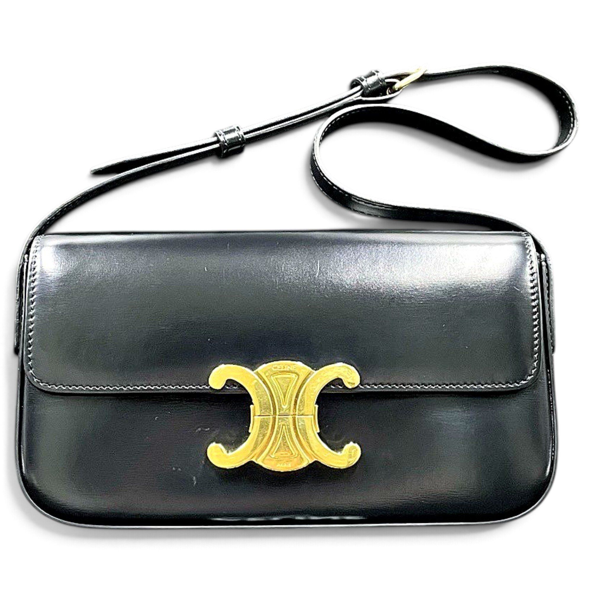 Triomphe Long leather handbag