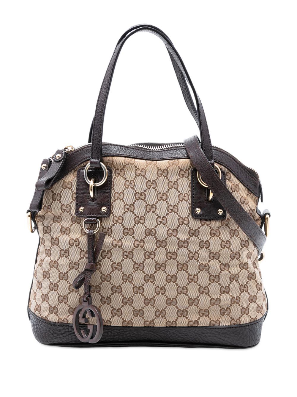 2016-2026 Medium GG Canvas Charm Dome satchel