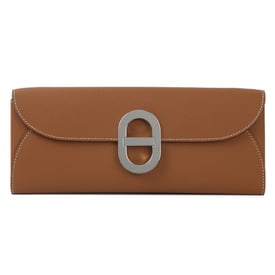 Hermes HERMÈS Chaine d'Ancre To Go wallet in Gold Epsom leather with Palladium hardware