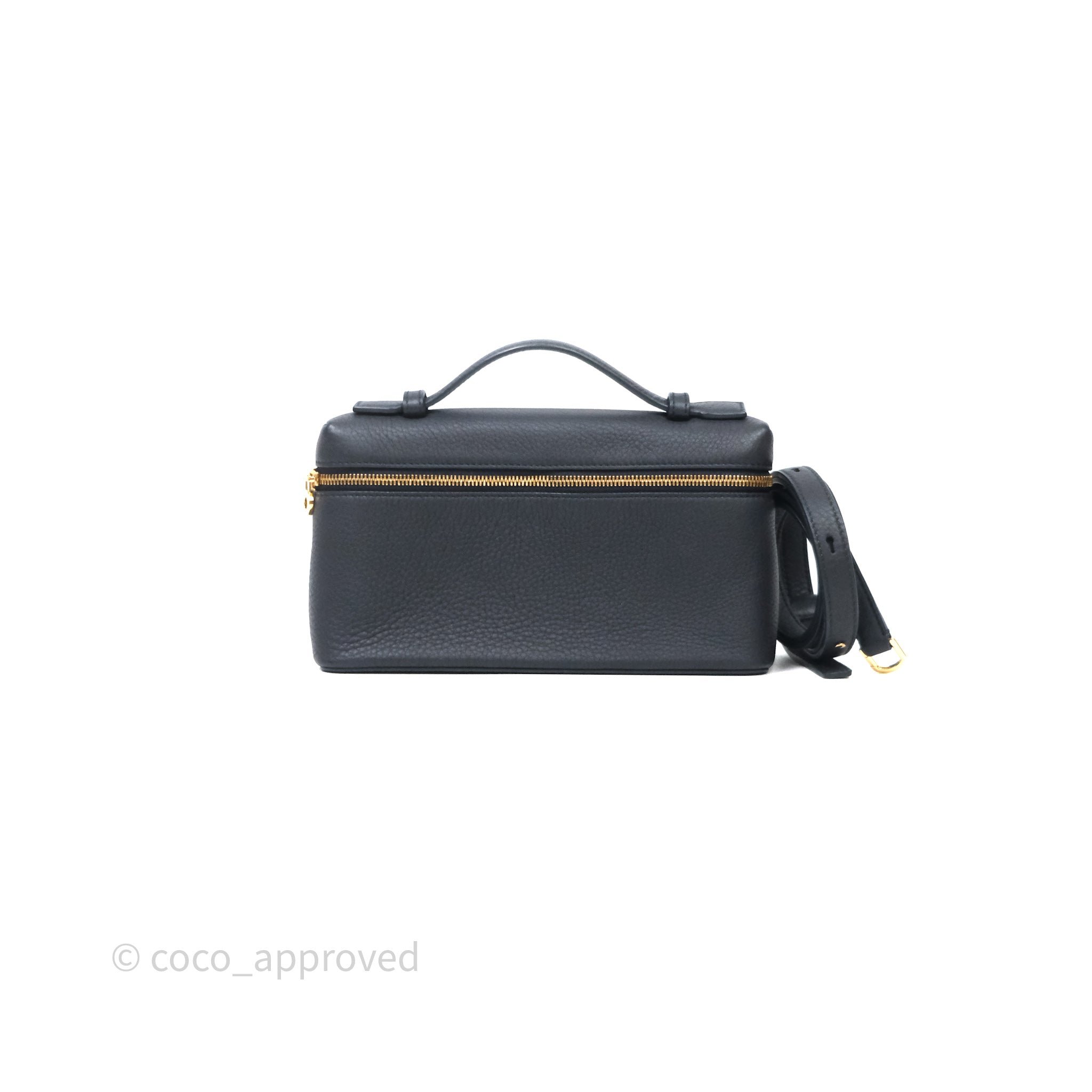 Loro Piana Extra Pocket L19 Navy Grained Calfskin