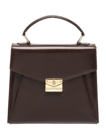 Mark Cross Leather Top Handle Bag