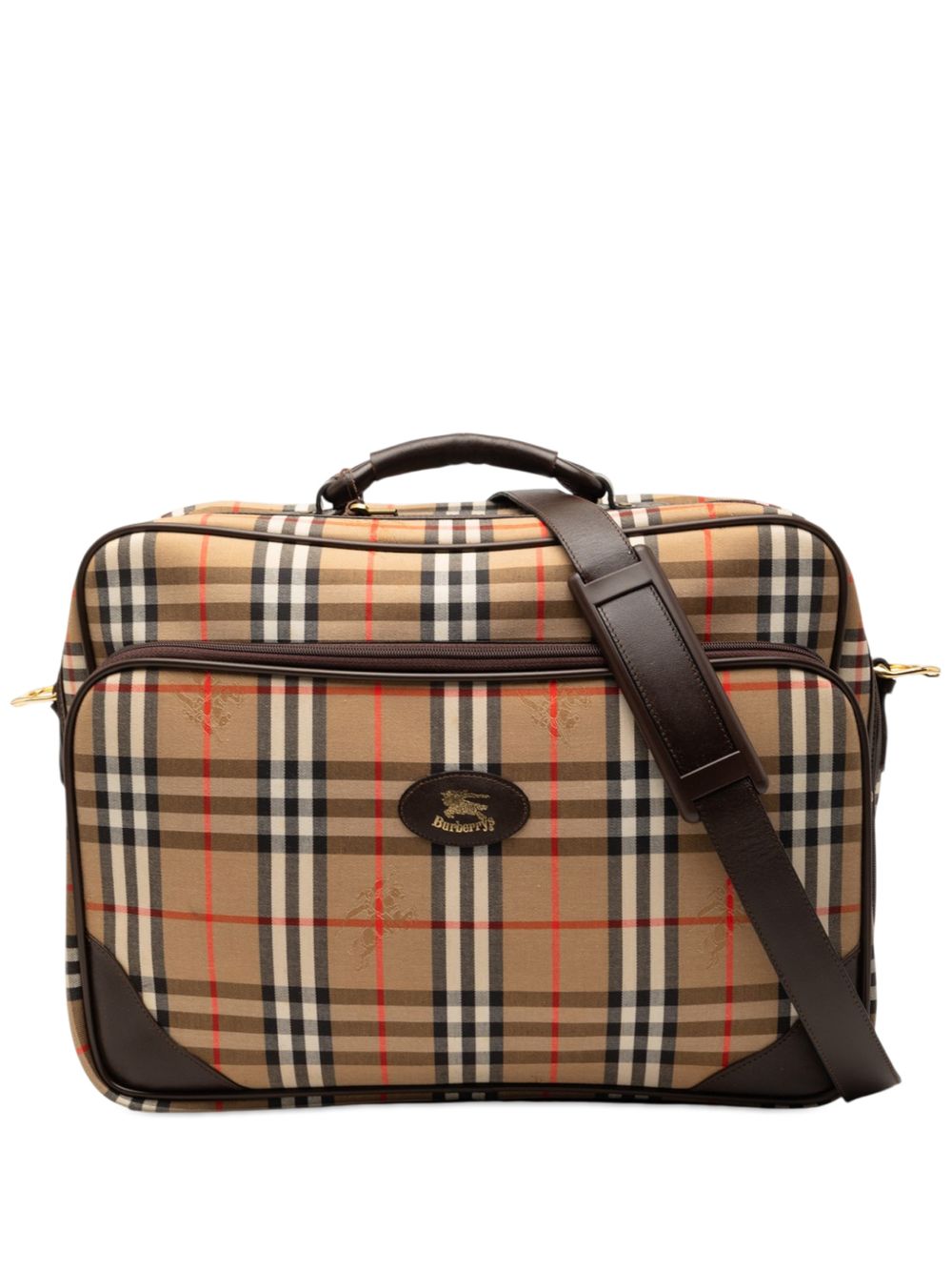 20th Century Haymarket Check Canvas Briefcase travel bag