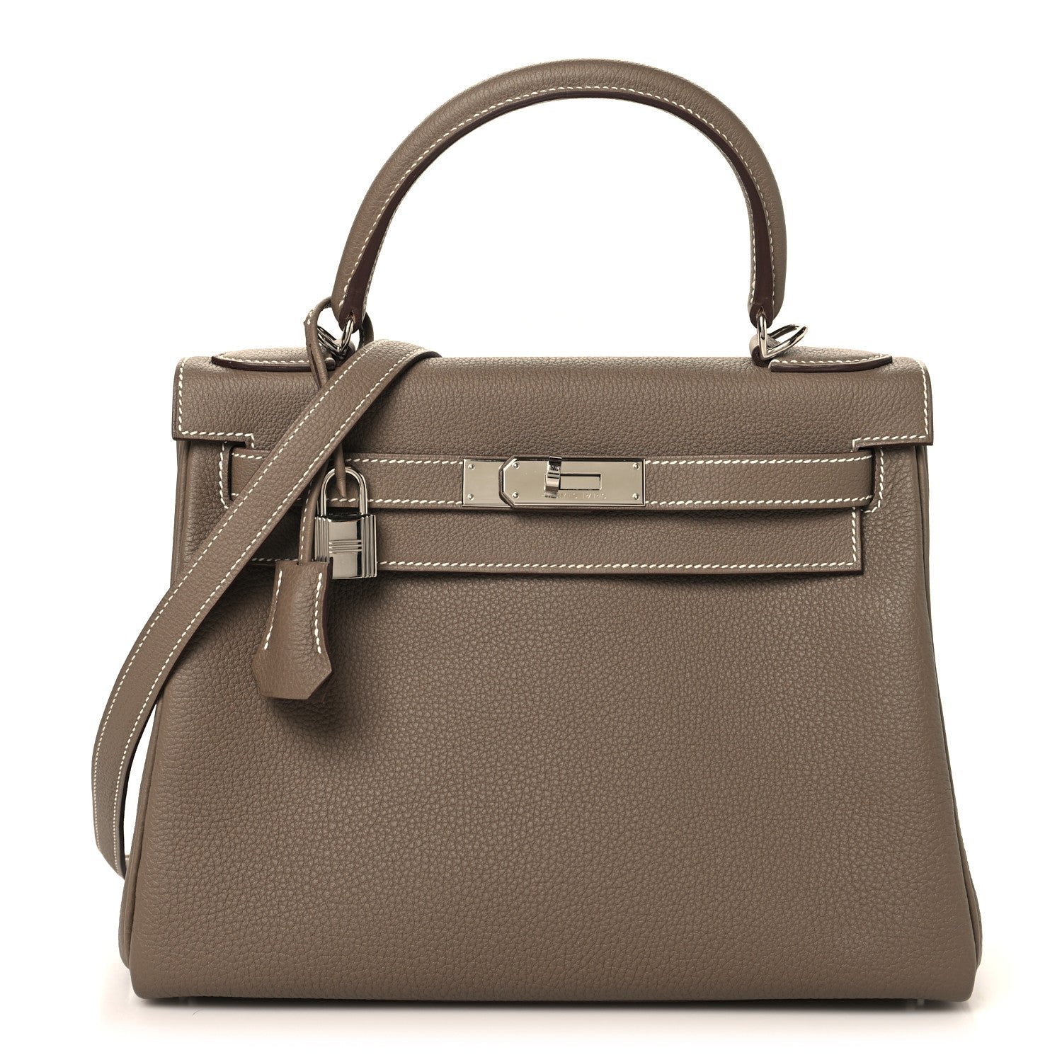 Hermes Hermes Togo Kelly Retourne 28 Etoupe