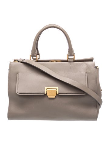 Smythson Leather Top Handle Bag