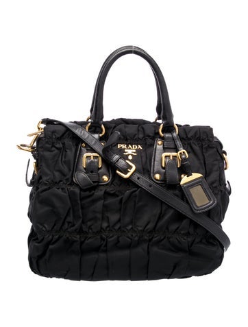 Tessuto Nylon Top Handle Bag