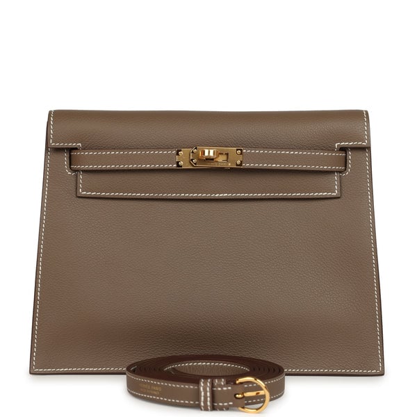 Hermes Kelly Danse Etoupe Evercolor Gold Hardware