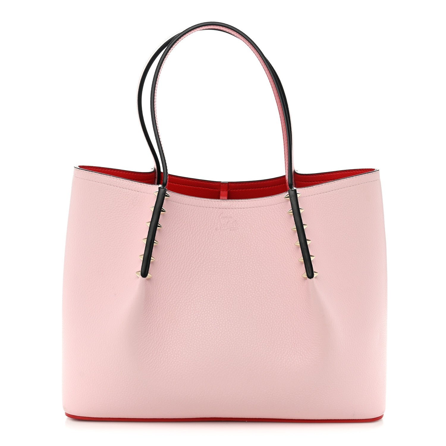Christian Louboutin Calfskin Spikes East West Cabata Tote Poupee