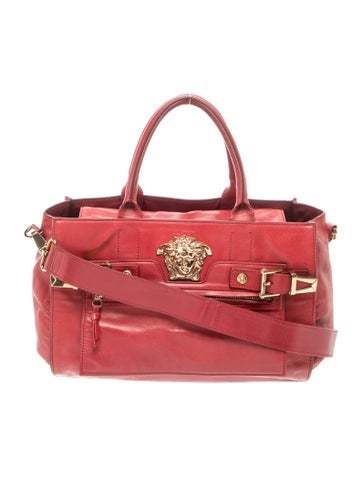 Versace Leather Top Handle Bag
