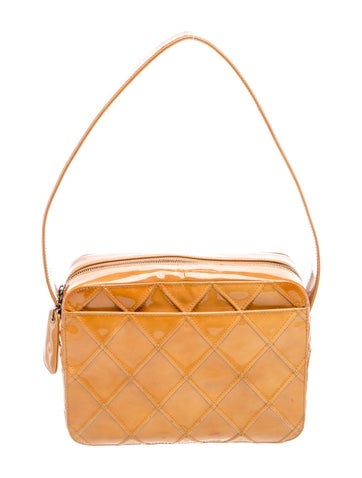 Patent Diamond Stitch Camera Bag