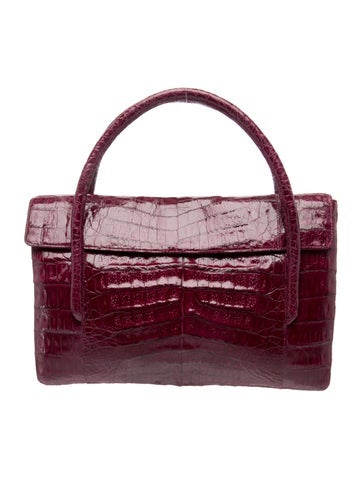 Nancy Gonzalez Crocodile Top Handle Bag