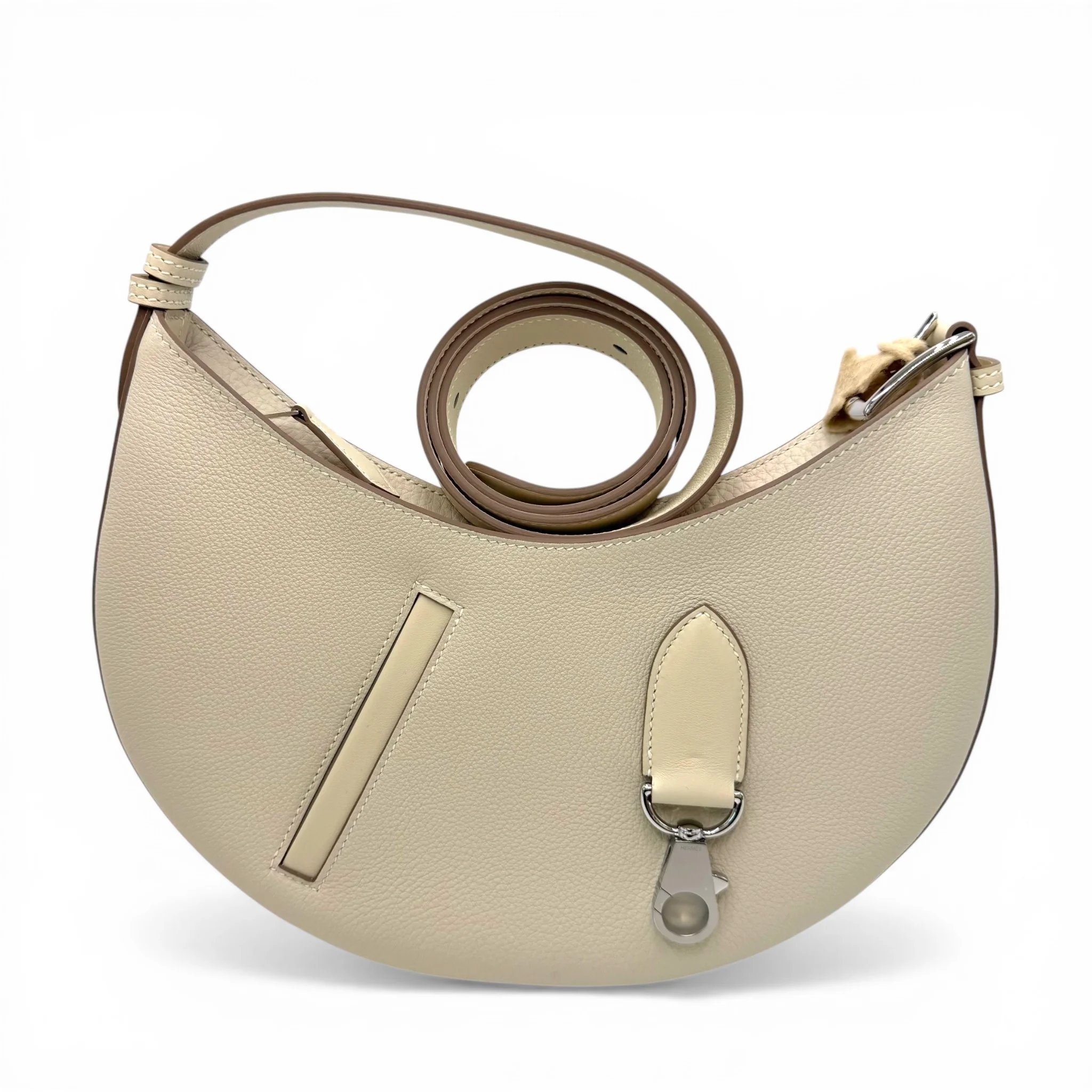 Brand New ( Rank N ) HERMÈS P'tit Arcon Shoulder bag Craie (10) Togo Swift Palladium hardware K (2025)