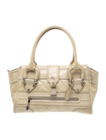 Patent Leather Top Handle Bag