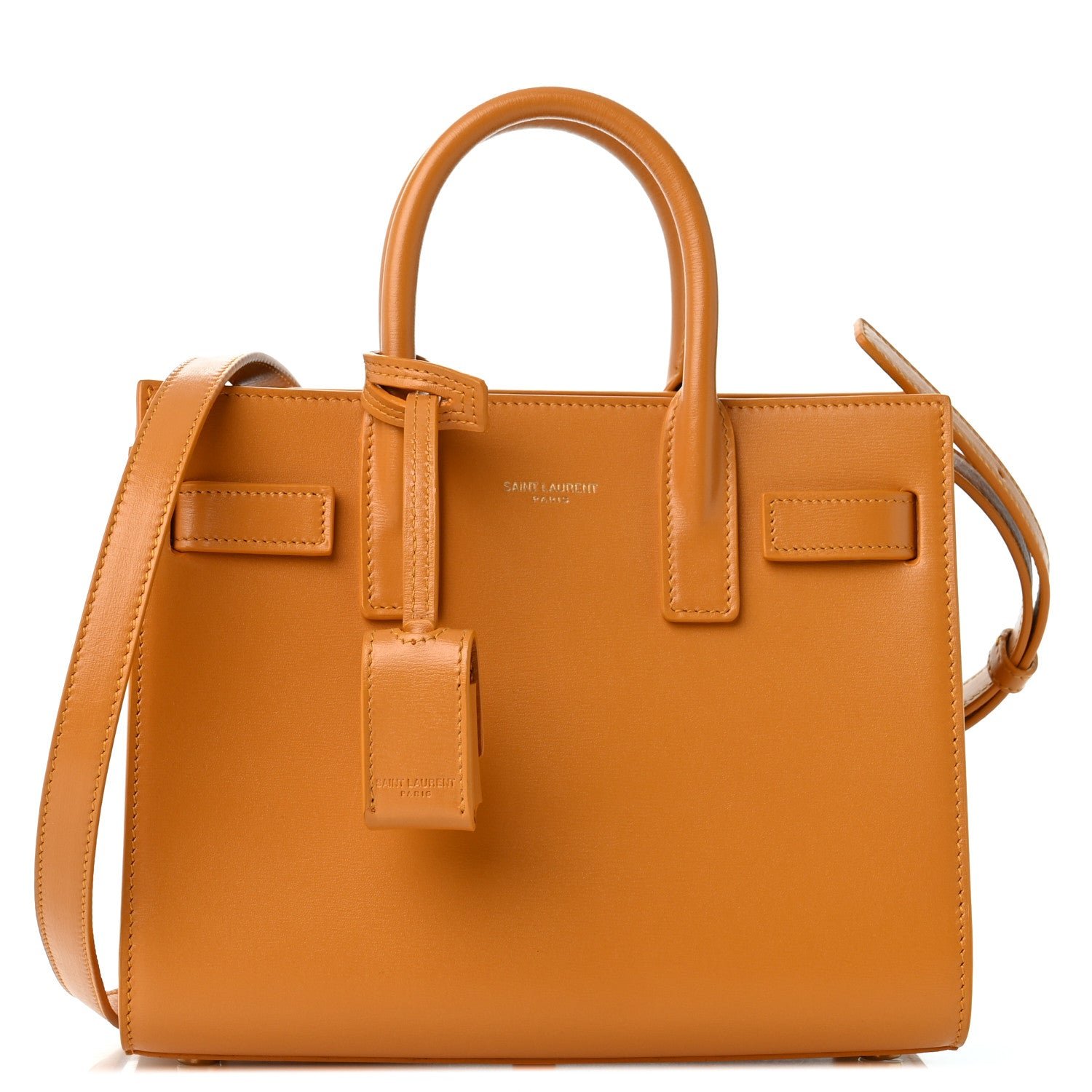 Saint Laurent Calfskin Nano Sac De Jour Senape Yellow