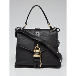 Chloe Chloe Black Leather Medium Aby Day Bag