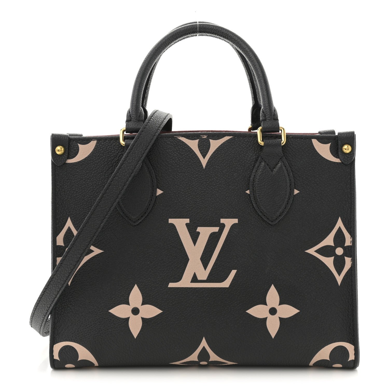 Louis Vuitton Empreinte Monogram Giant Onthego PM Black Beige