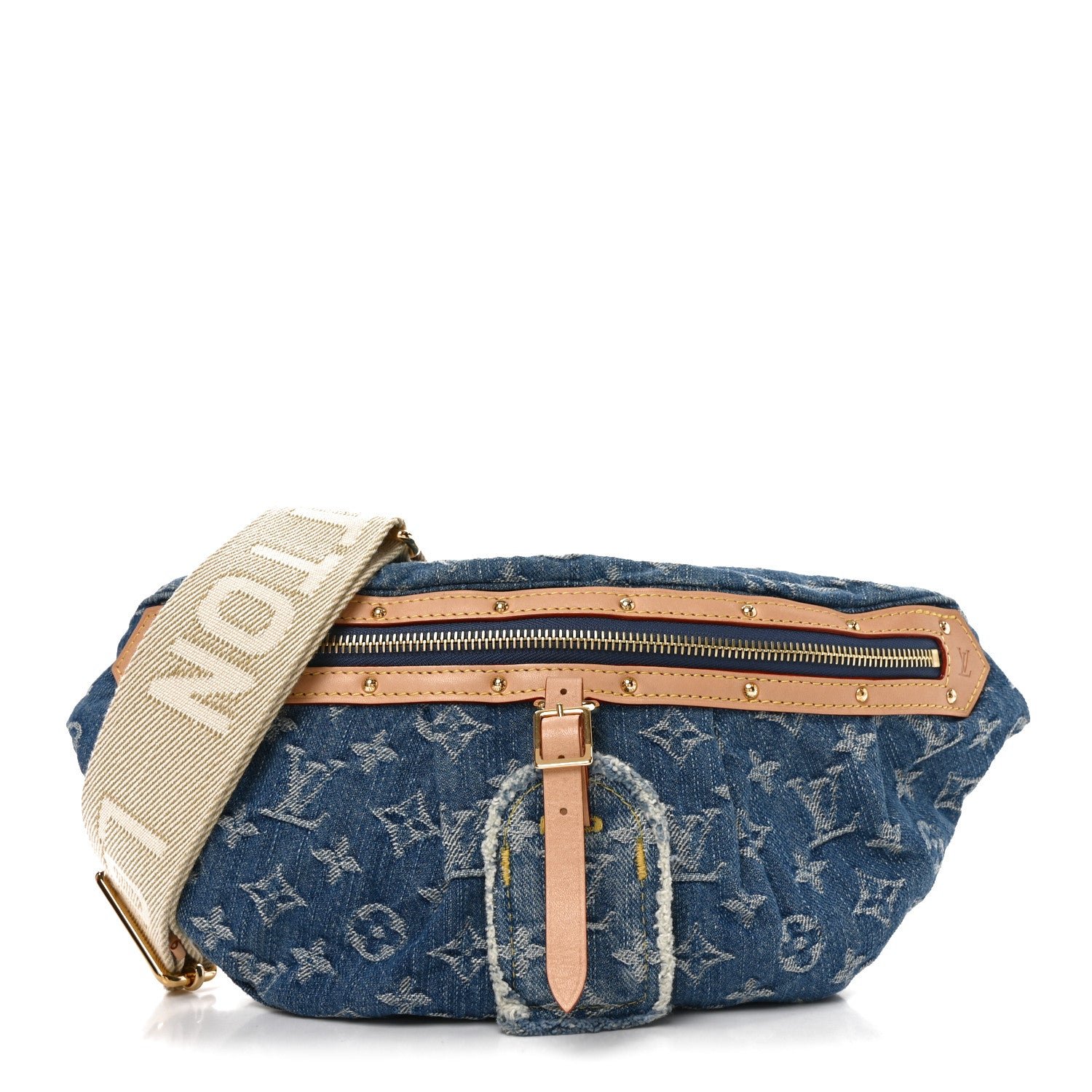 Louis Vuitton Monogram Denim High Rise Bumbag Blue