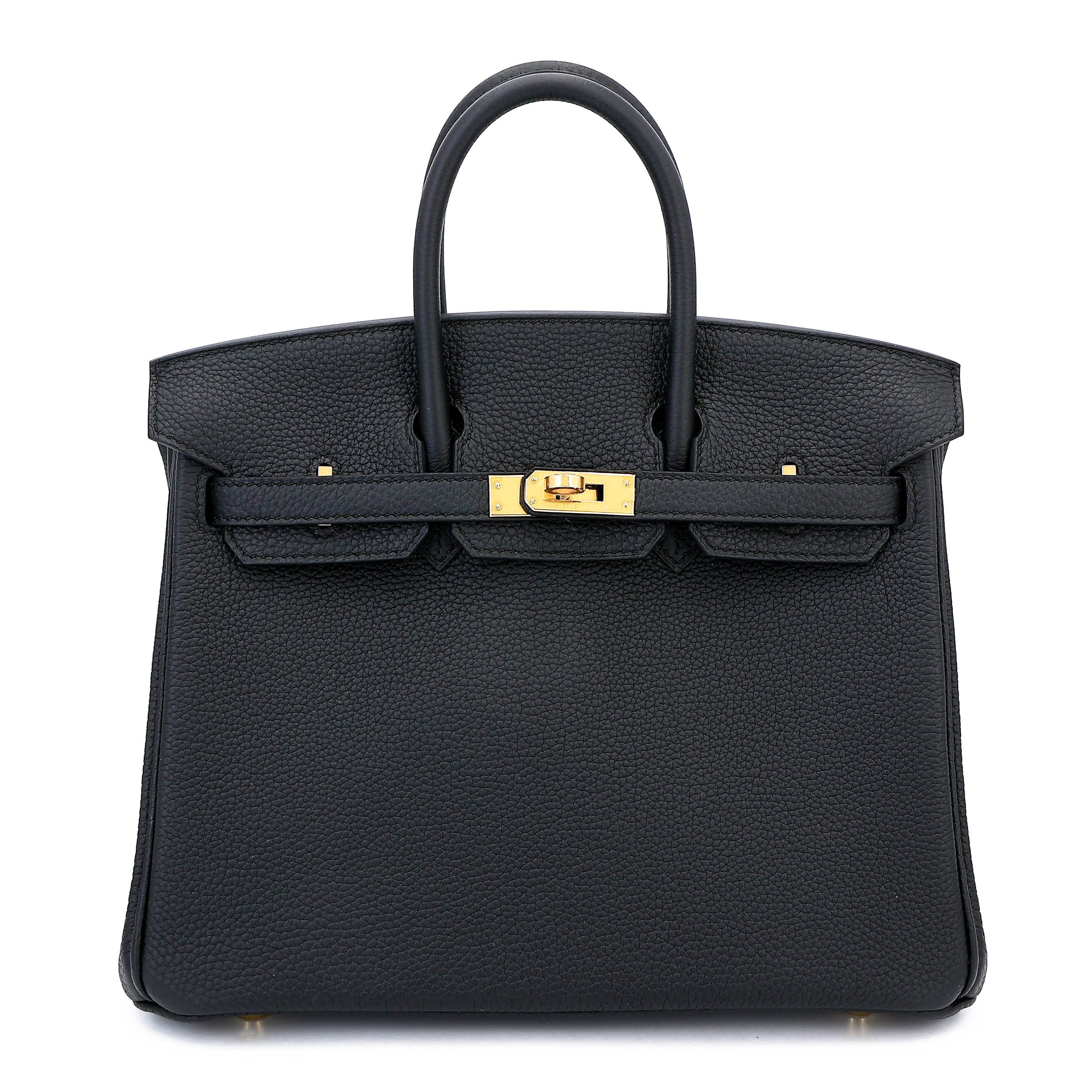 Brand New ( Rank N ) HERMÈS Birkin 25 Noir (89) Togo Gold hardware K (2025)