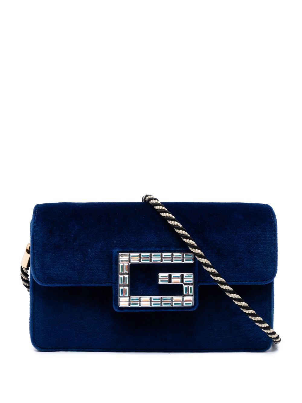 2016-2026 Crystal G Velvet Broadway crossbody bag