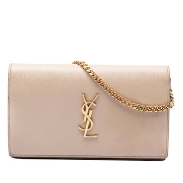 Calf Leather Grain De Poudre Monogram Kate Wallet On Chain