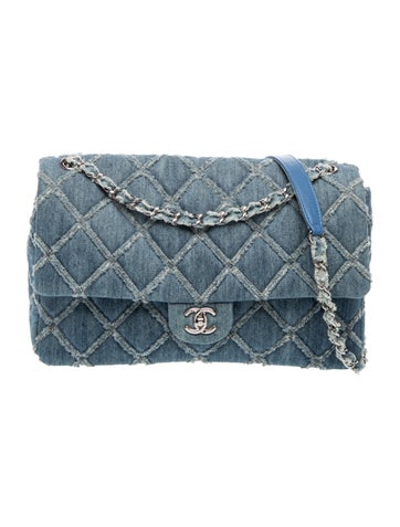 Denim Chip Flap Bag