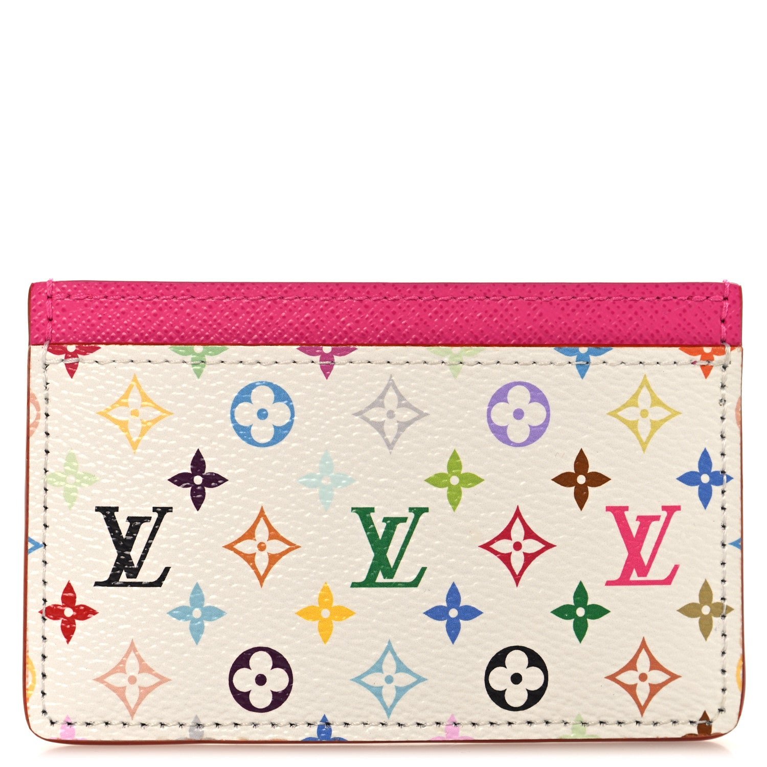 Louis Vuitton LV X TM Monogram Multicolor Card Holder Kawaii Pink