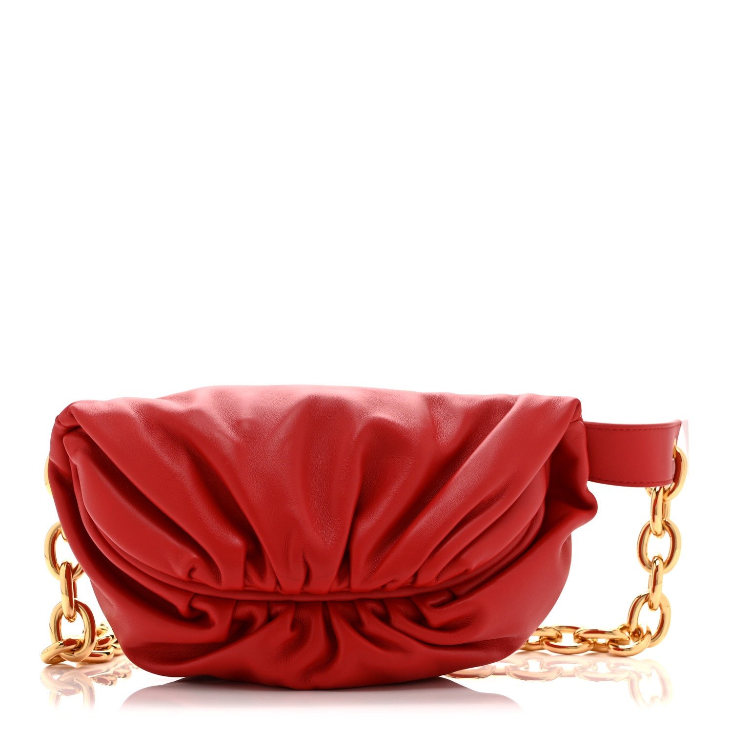 Bottega Veneta Nappa The Belt Chain Pouch Red