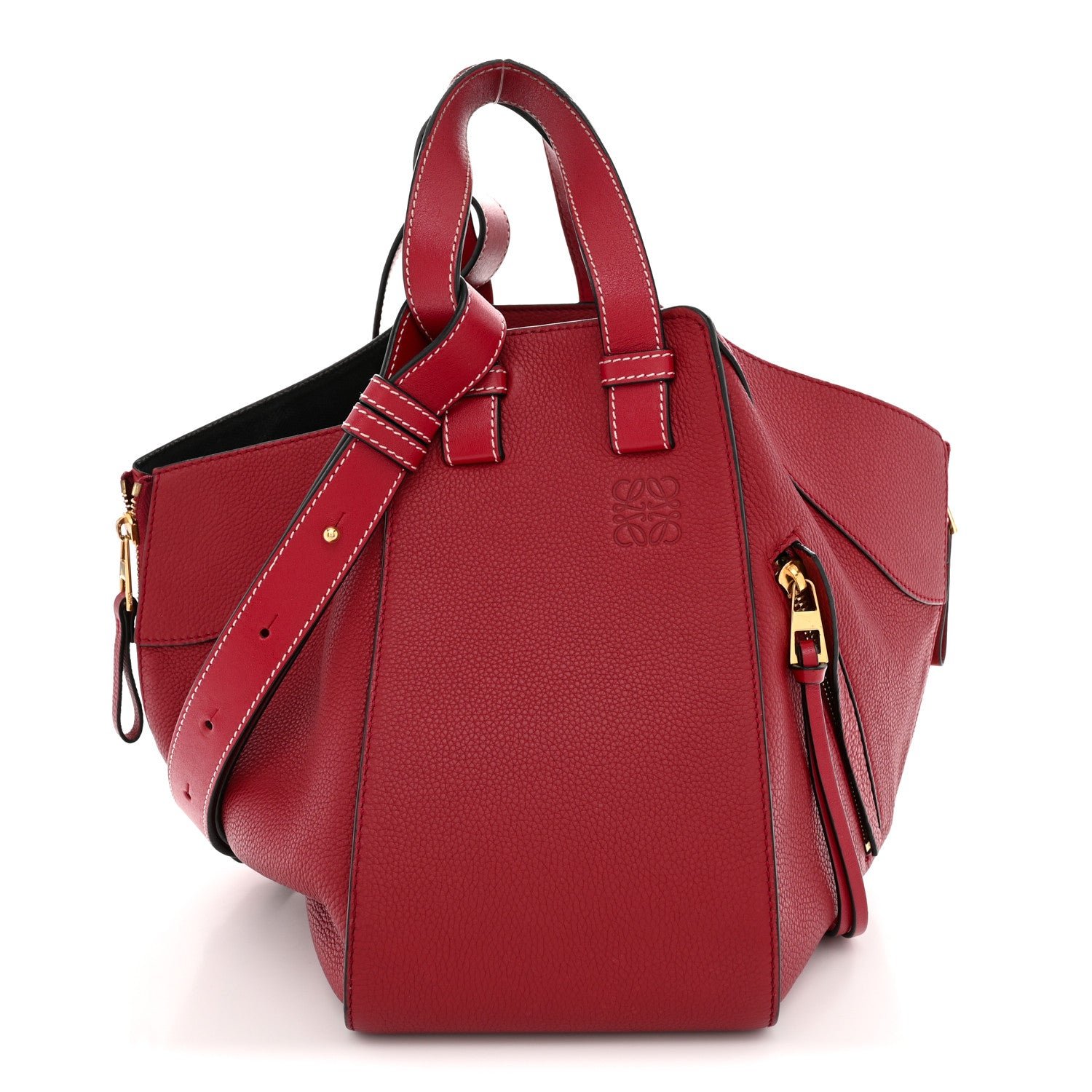 Loewe Calfskin Small Hammock Shoulder Bag Rouge