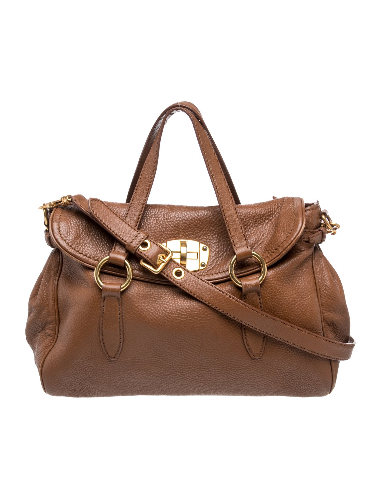 Leather Top Handle Bag
