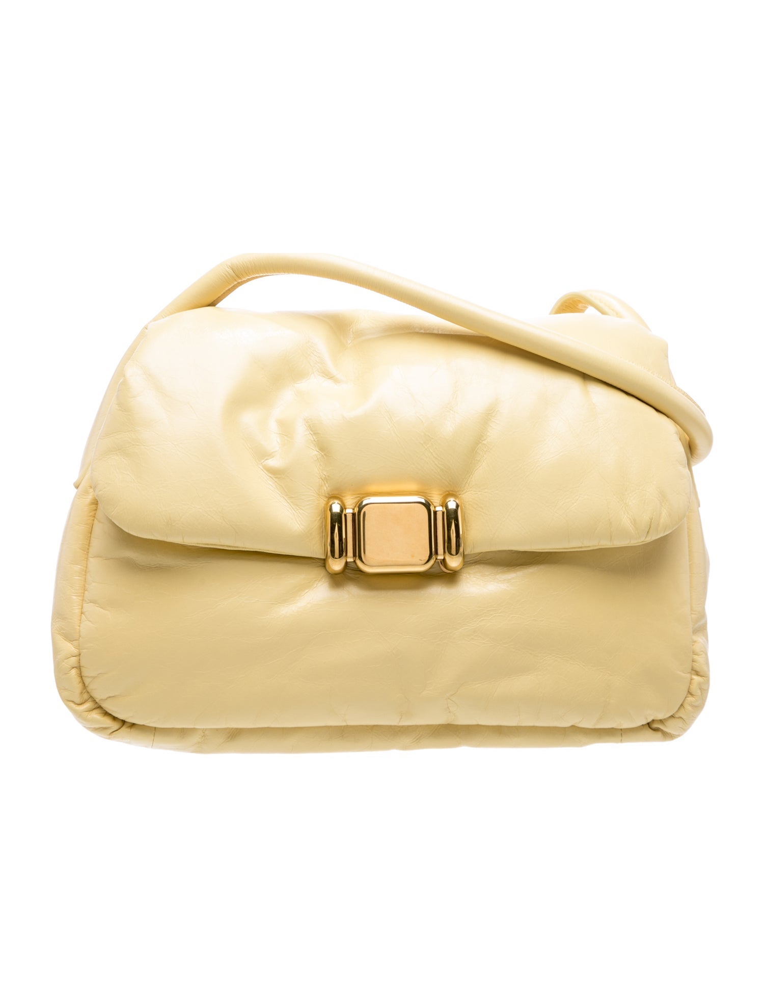 Leather Puffy Bag Medium