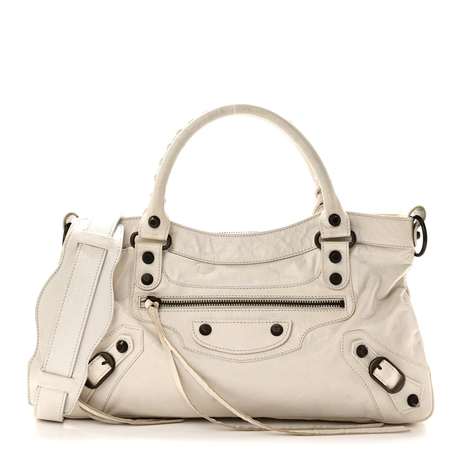 Balenciaga Agneau Classic Hardware First White Light White Light