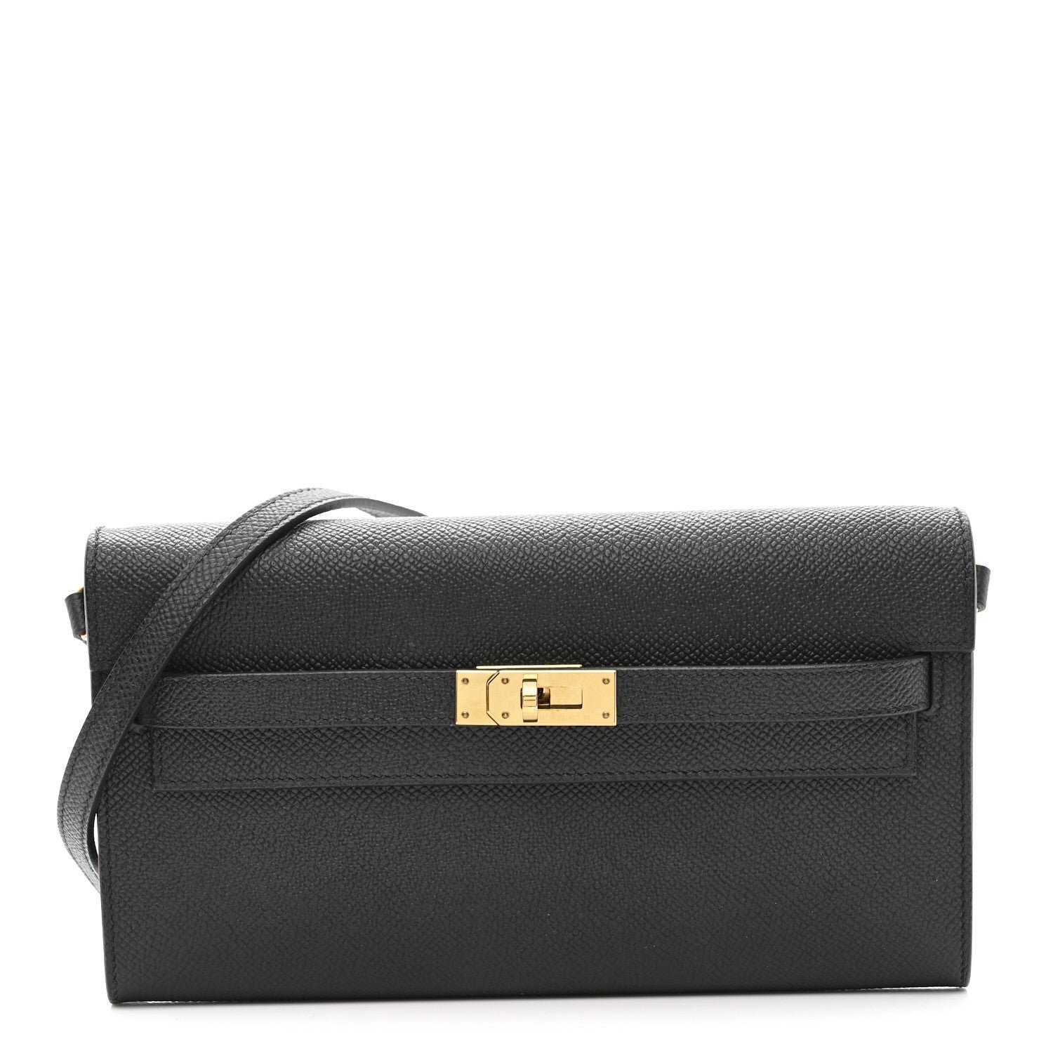 Hermes Epsom Kelly Wallet To Go Black