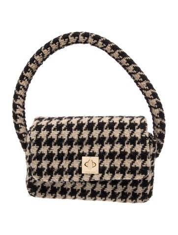 Anine Bing Tweed Top Handle Bag