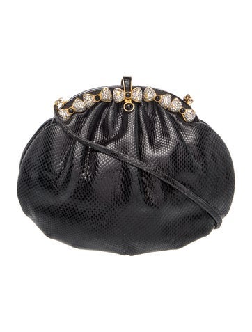 Judith Leiber Snakeskin Clutch
