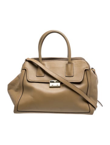 Leather Top Handle Bag