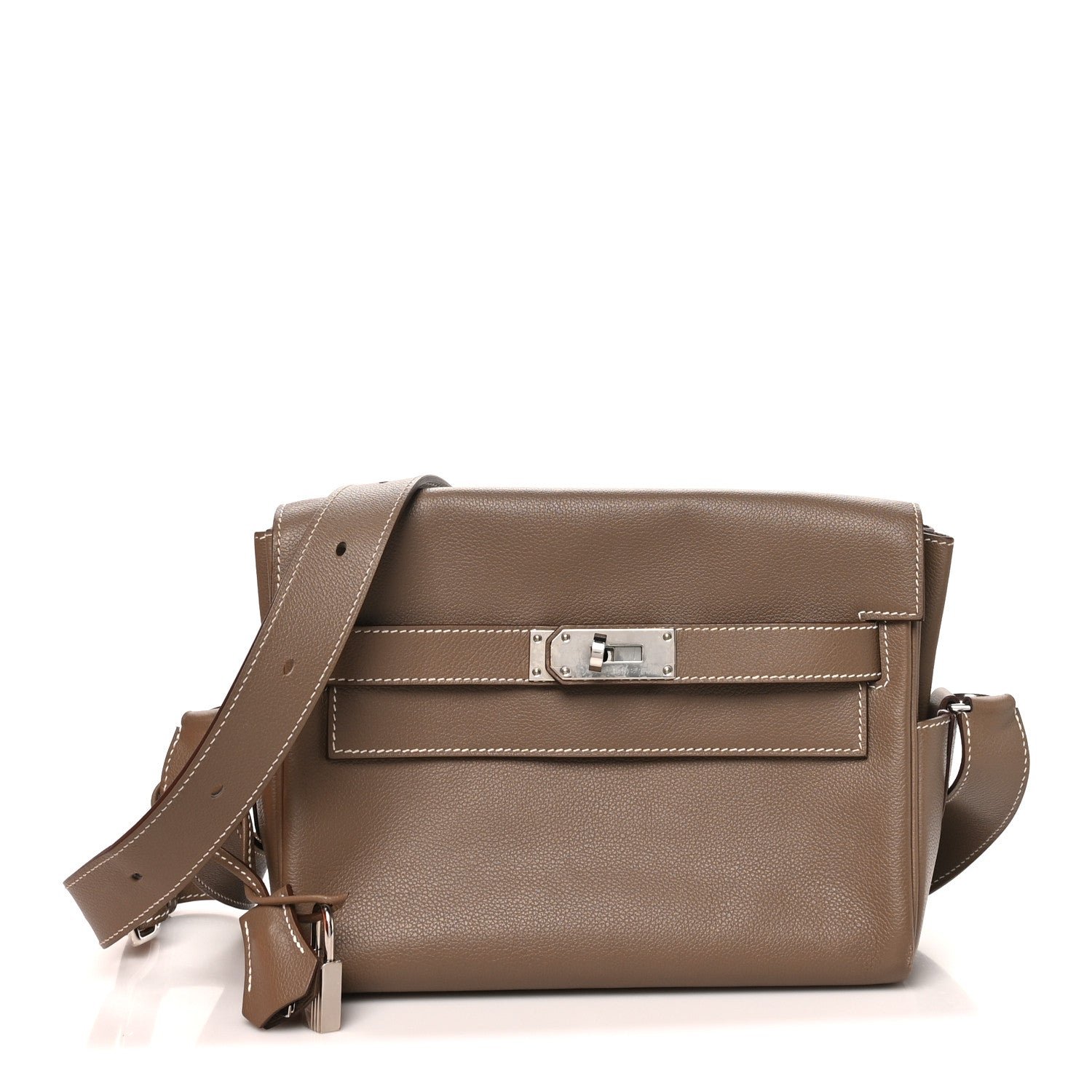 Hermes Evercolor Kelly Messenger PM Etoupe