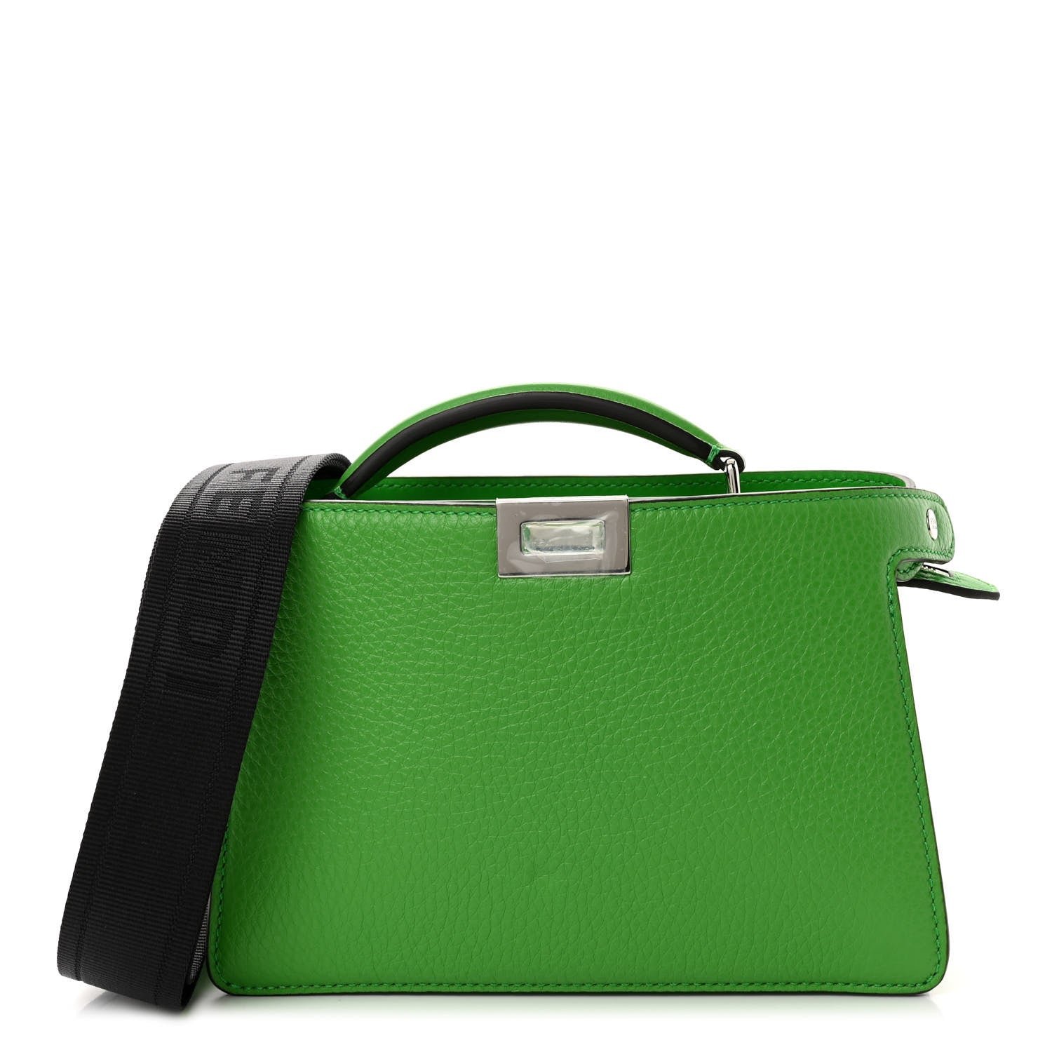Fendi Cuoio Romano Vitello Cover Bi-Color Peekaboo I See U X Cross Satchel Tomatillo