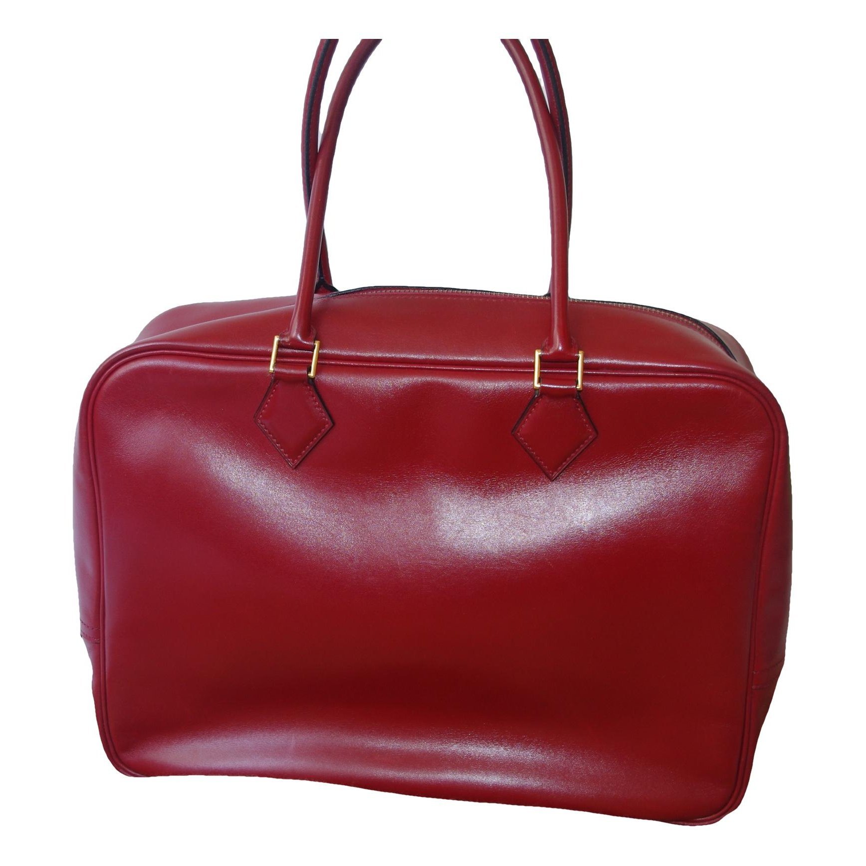 Plume leather handbag