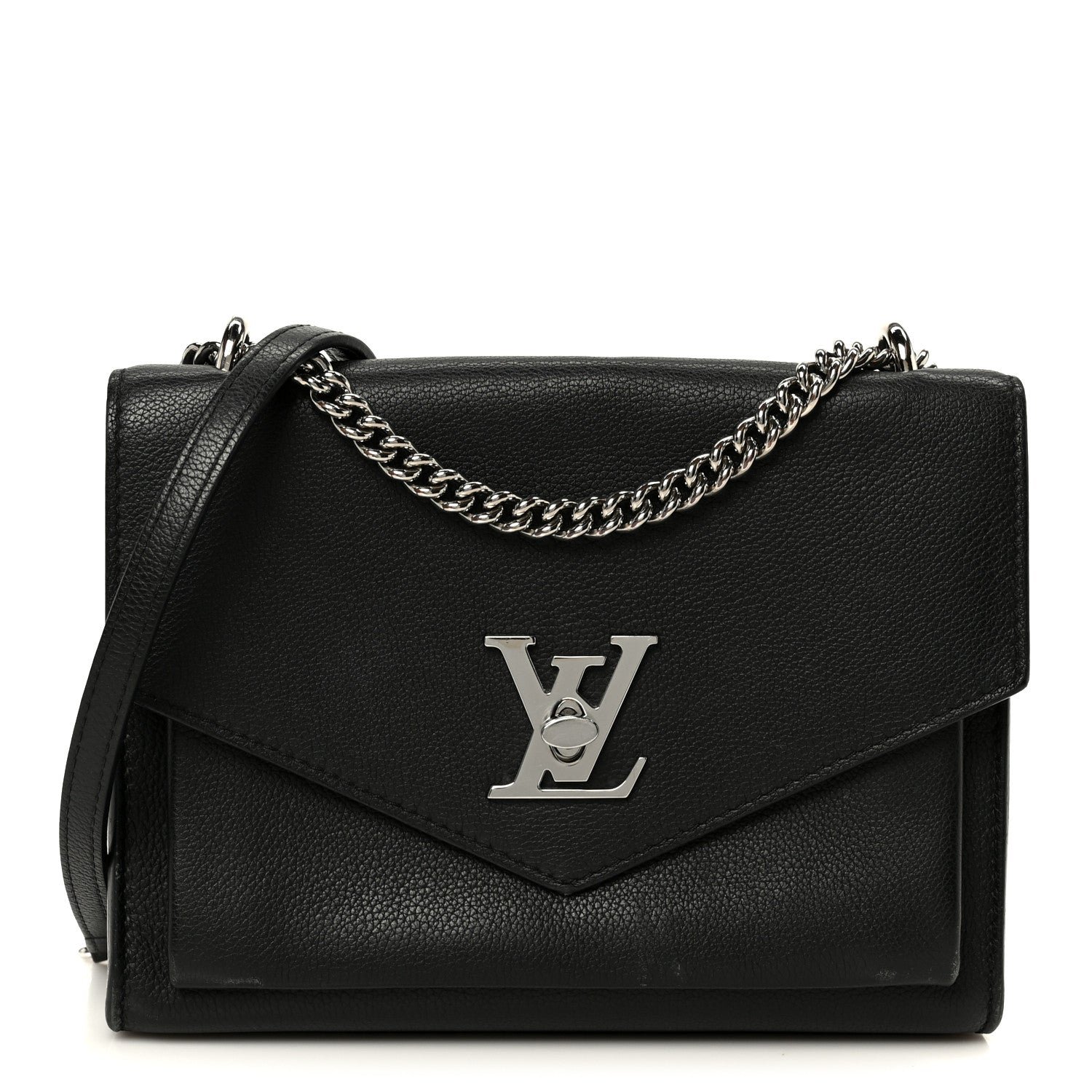 Louis Vuitton Soft Calfskin My Lockme Chain Bag BB Black