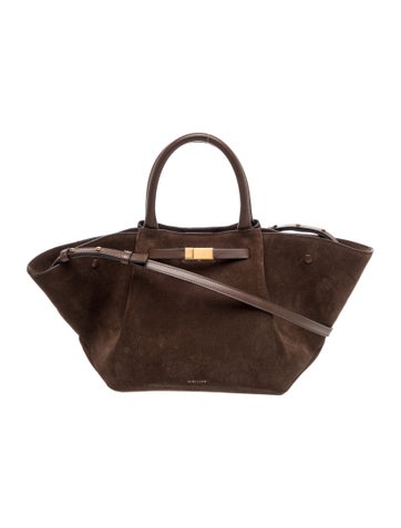 Suede Top Handle Bag