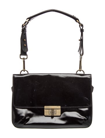 Patent Leather Shoulder Bag Vintage