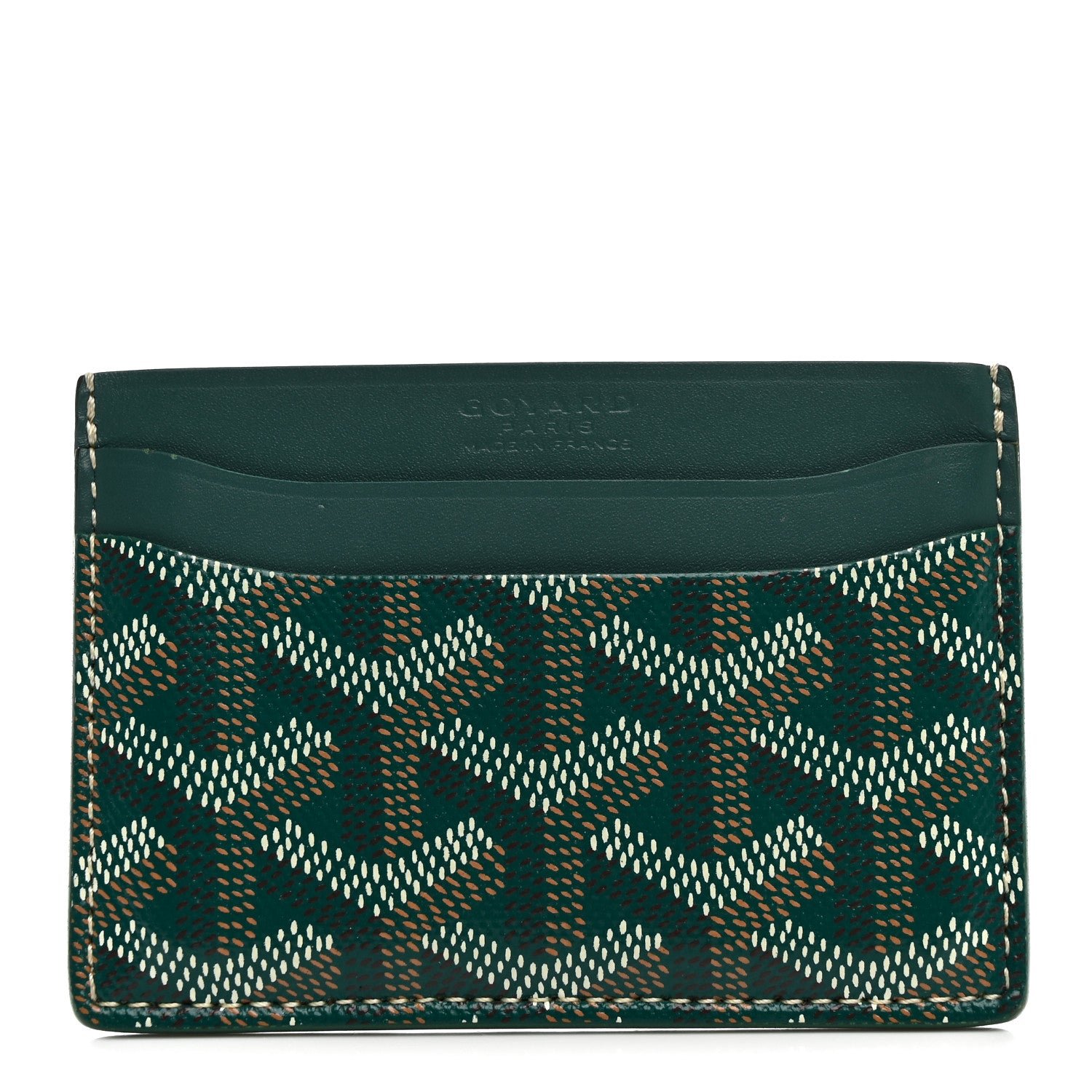 Goyard Goyardine Saint Sulpice Card Holder Green