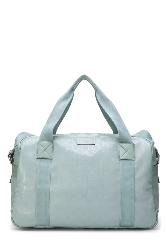 Blue GG Crystal Canvas Carry On Duffle Large