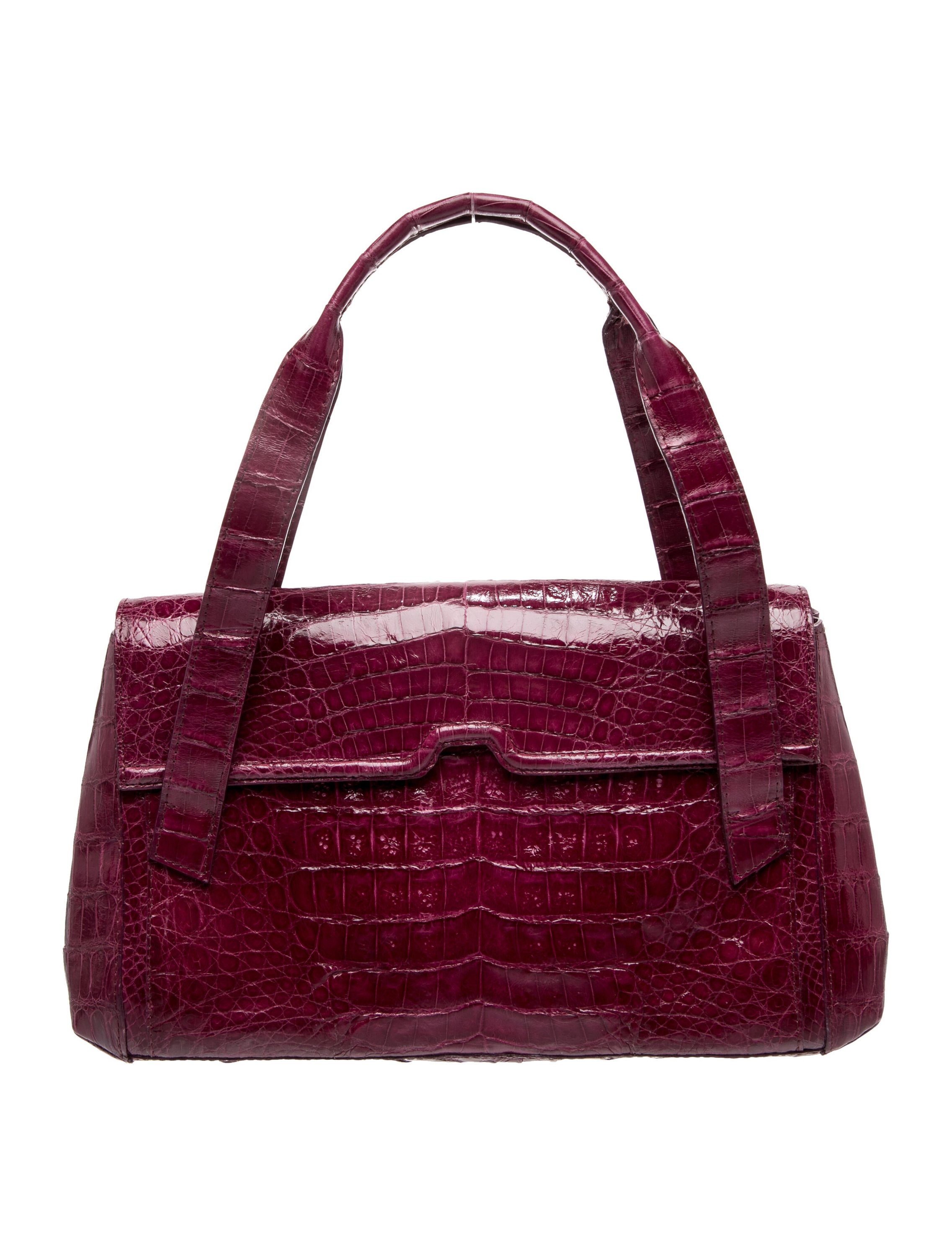 Nancy Gonzalez Crocodile Top Handle Bag