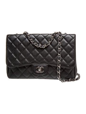 Quilted Caviar Classic Jumbo Single Flap Bag
