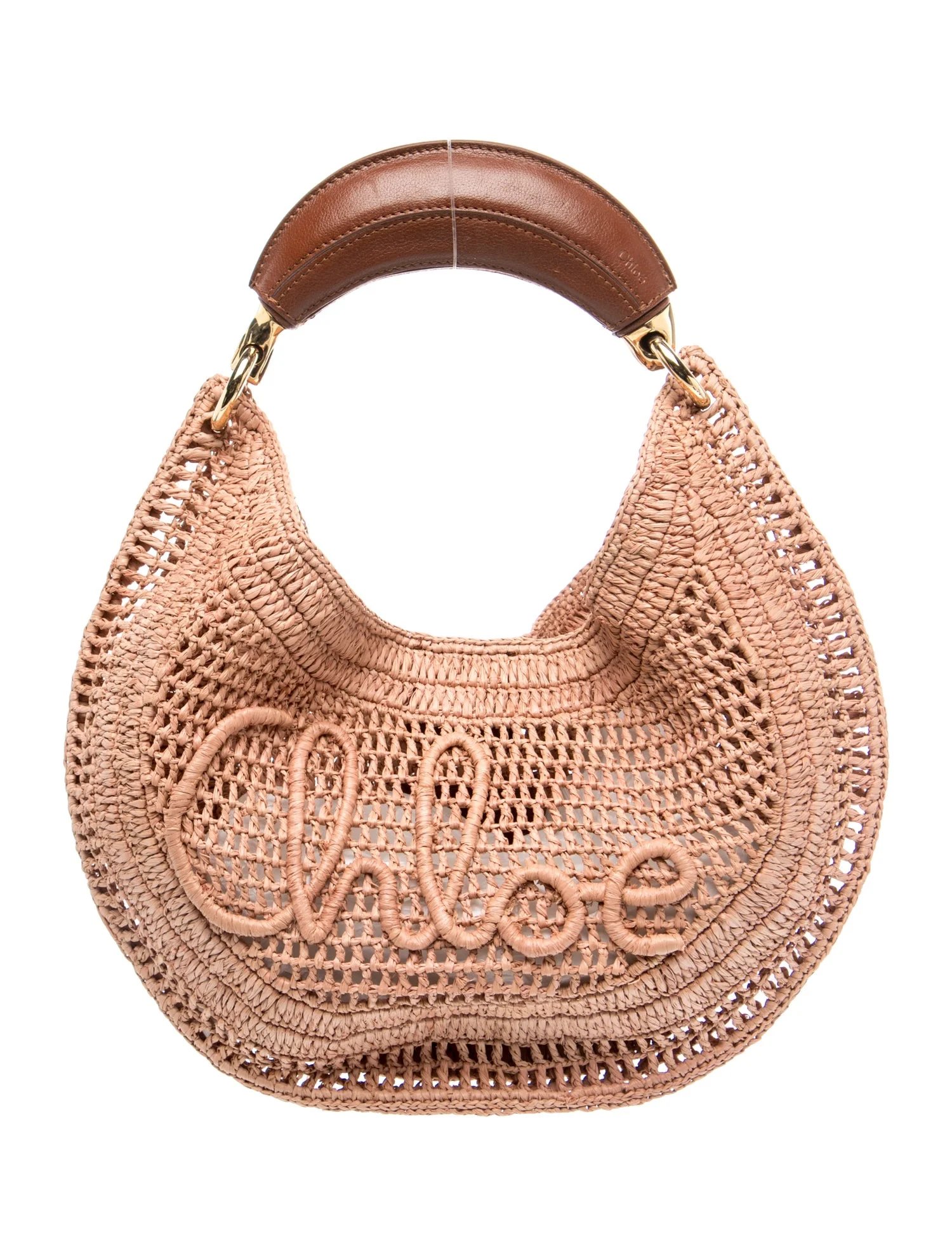 Raffia Top Handle Bag