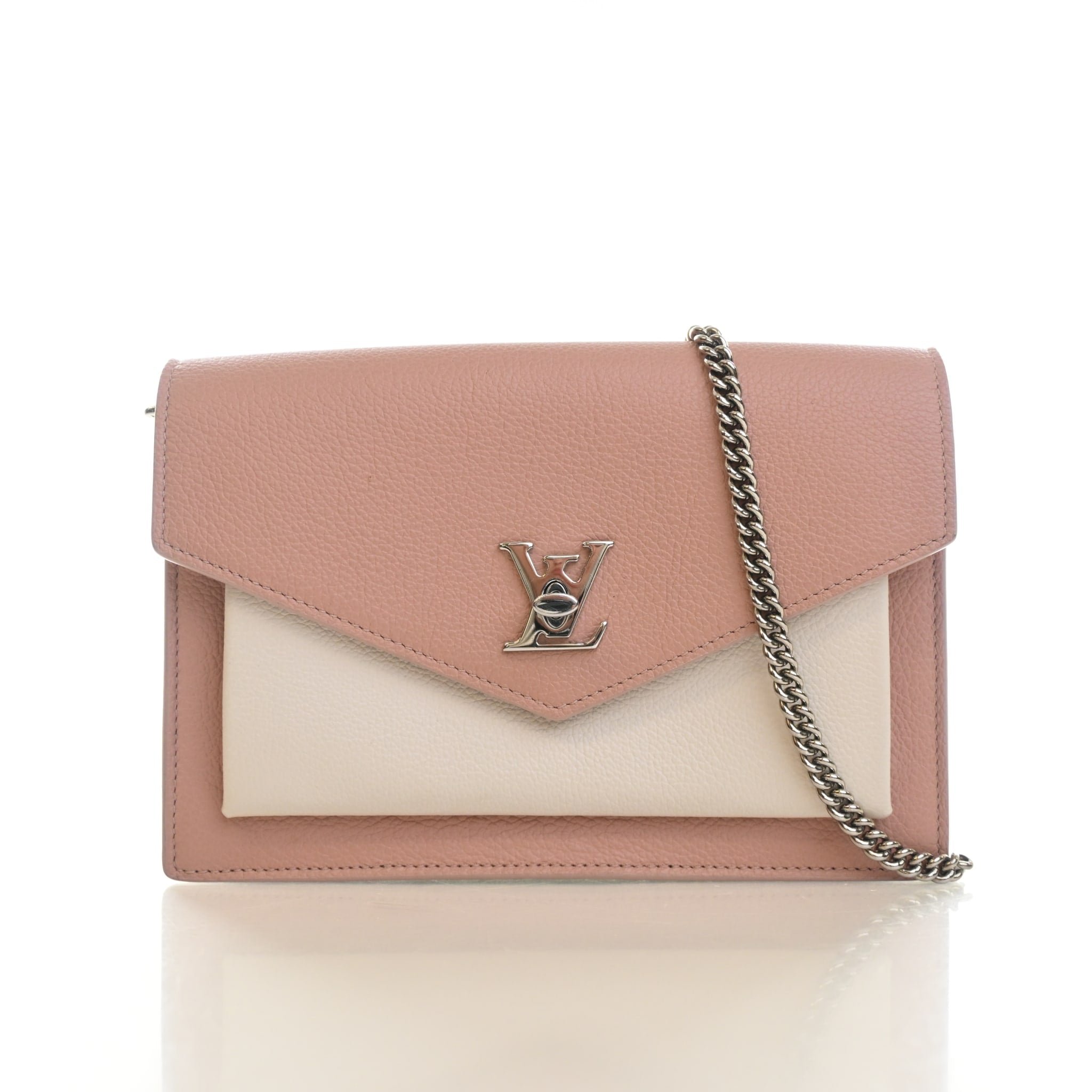 Louis Vuitton Louis Vuitton Calfskin Mylockme Chain Pochette